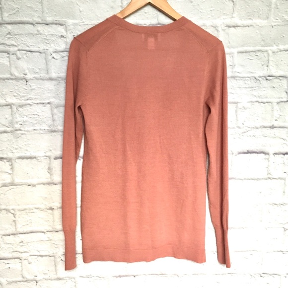 Ann Taylor Loft Cardigan Mauve Pink Size S & M - Picture 8 of 11